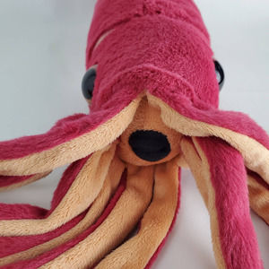 Adore Plush Company Stuffed Animal Squid Long Pink Peach Toy